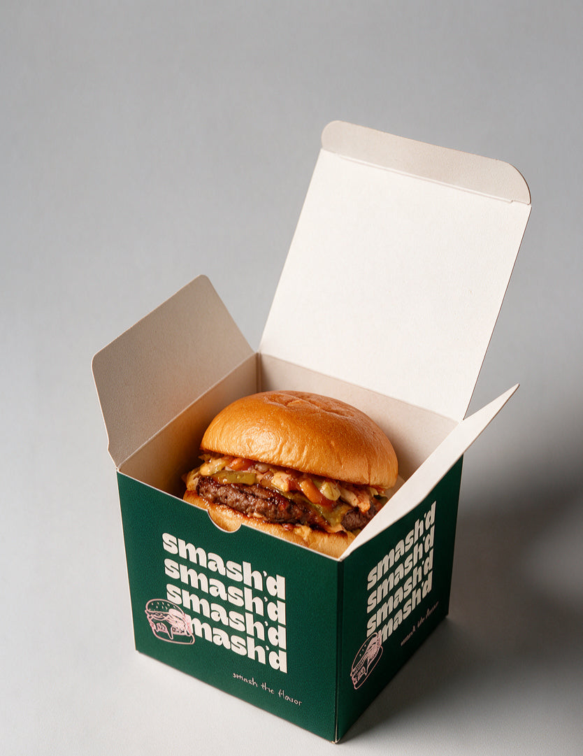 Caja Hamburguesa individual PERSONALIZADA